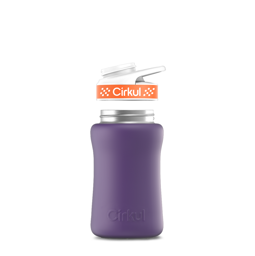 12oz. Stainless Steel Bottle & Comfort Grip Lid