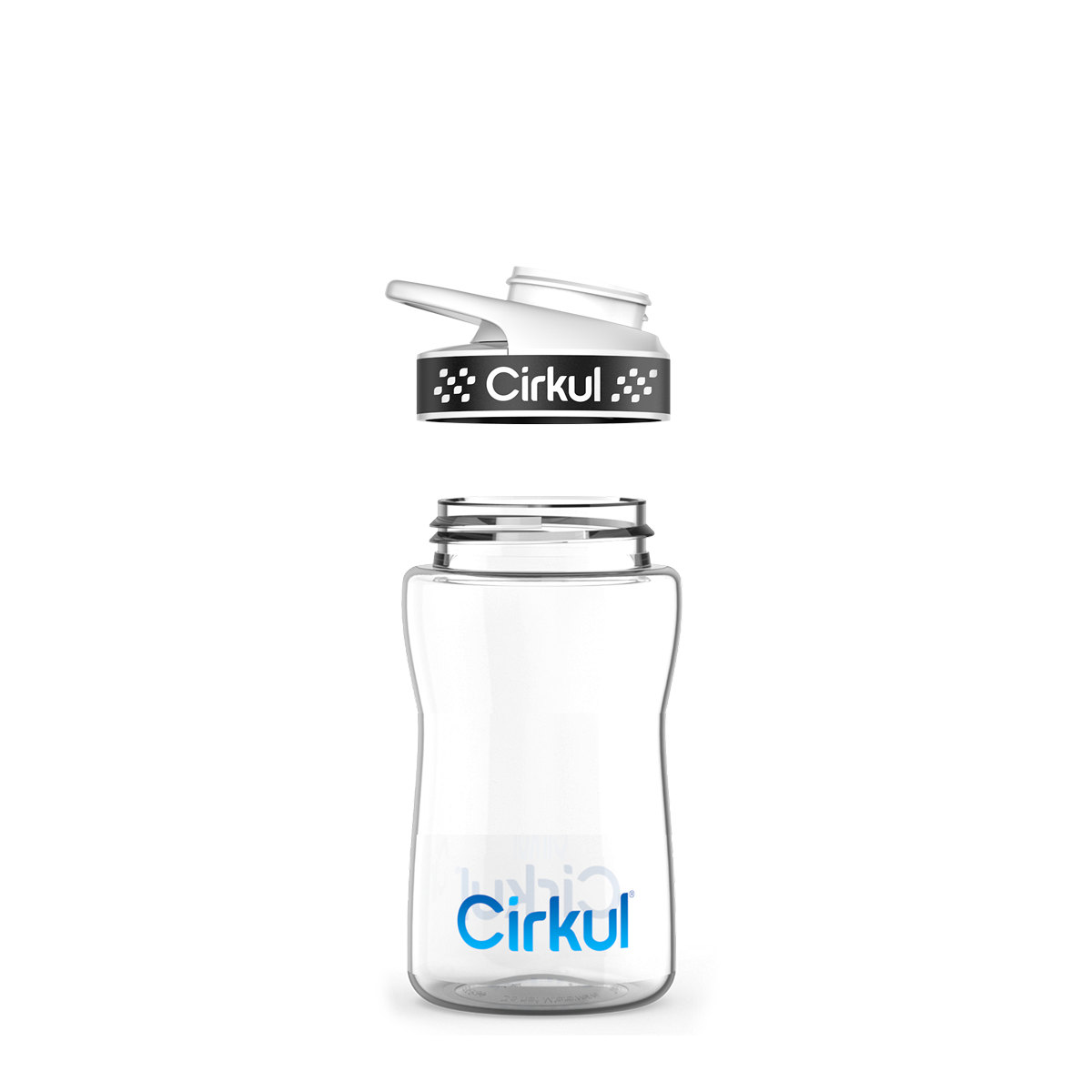 12oz. Plastic Bottle & Comfort Grip Lid